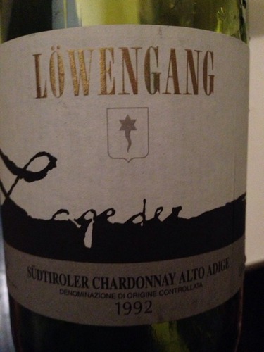 拉格德罗文刚霞多丽干白Alois Lageder Tenutae Lageder Lowengang Chardonnay Sudtirol-Alto Adige