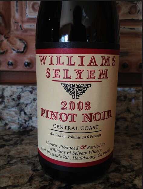 威廉斯乐姆酒庄中央海岸黑皮诺干红Williams Selyem Estate Vineyard Central Coast Pinot Noir