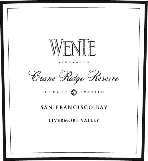 威迪山脊珍藏梅洛干红Wente Vineyards Crane Ridge Reserve Merlot