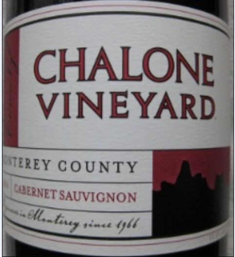 查龙蒙特利县赤霞珠干红Chalone Vineyard Monterey Cabernet Sauvignon