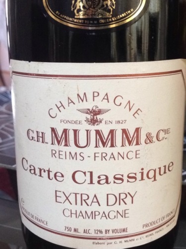 玛姆经典绝干香槟Champagne G.H. Mumm Carte Classique Extra Dry