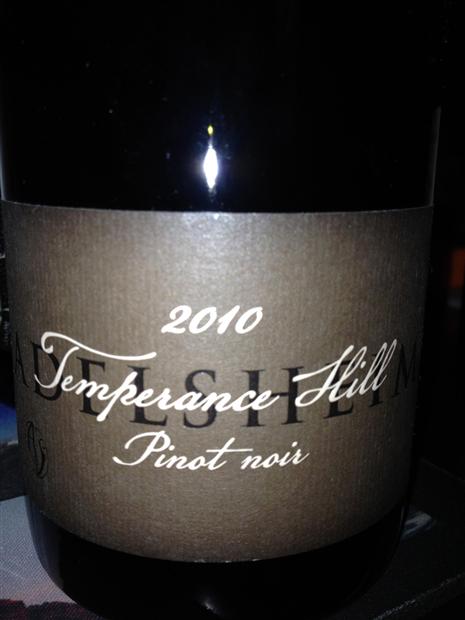 爱德森温山园黑皮诺干红Adelsheim Vineyard Temperance Hill Vineyard Pinot Noir