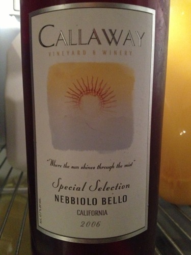 卡拉威特选内比奥罗桃红Callaway Special Selection Nebbiolo Bello Rose