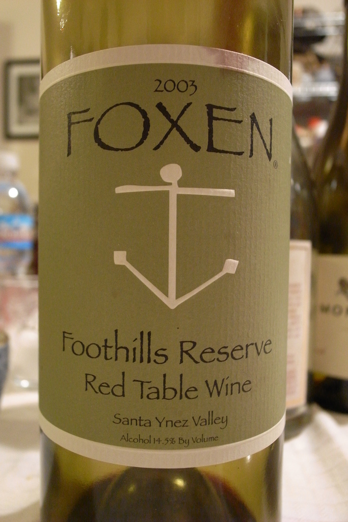 福克森山麓珍藏干红Foxen Foothills Reserve Red