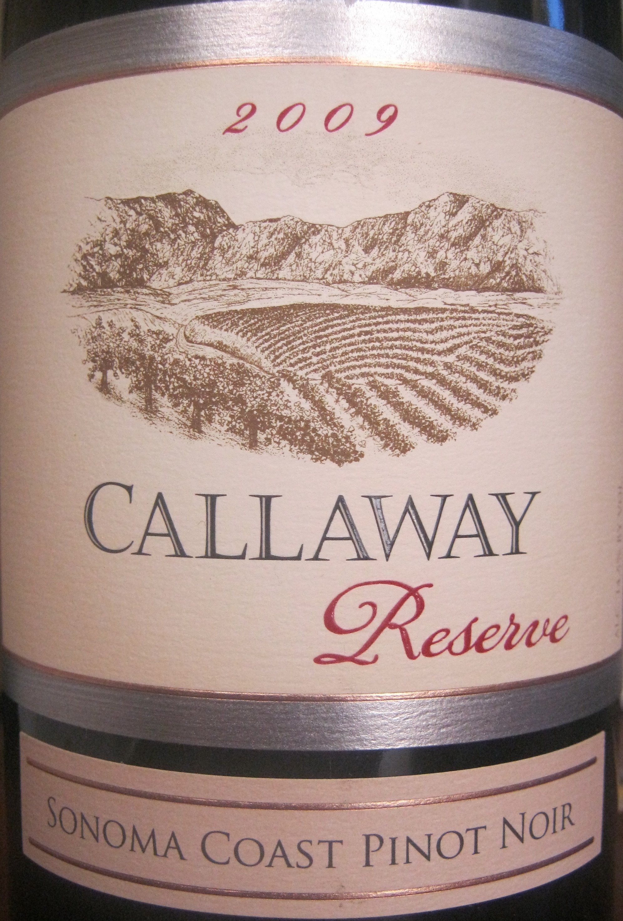 卡拉威珍藏黑皮诺干红Callaway Reserve Pinot Noir