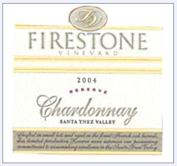 燧石珍藏霞多丽干白Firestone Vineyard Reserve Chardonnay