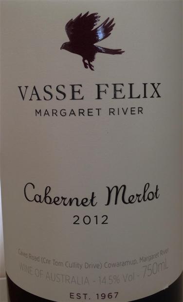 菲历士赤霞珠-梅洛干红Vasse Felix Cabernet Sauvignon - Merlot