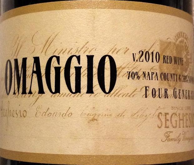 喜格士欧玛奇奥干红Seghesio Family Vineyards Omaggio