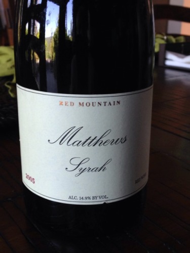 马修斯西拉干红Matthews Syrah