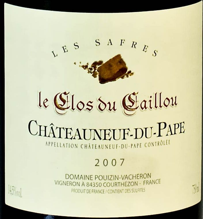 Le Clos du Caillou Chateauneuf-du-Pape Les Safres