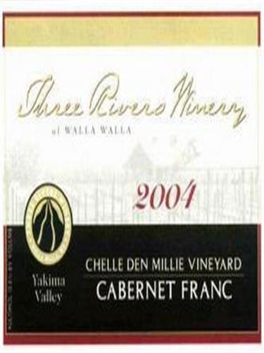 三河丹米莉葡萄园品丽珠干红Three Rivers Chelle Den Millie Vineyard Cabernet Franc