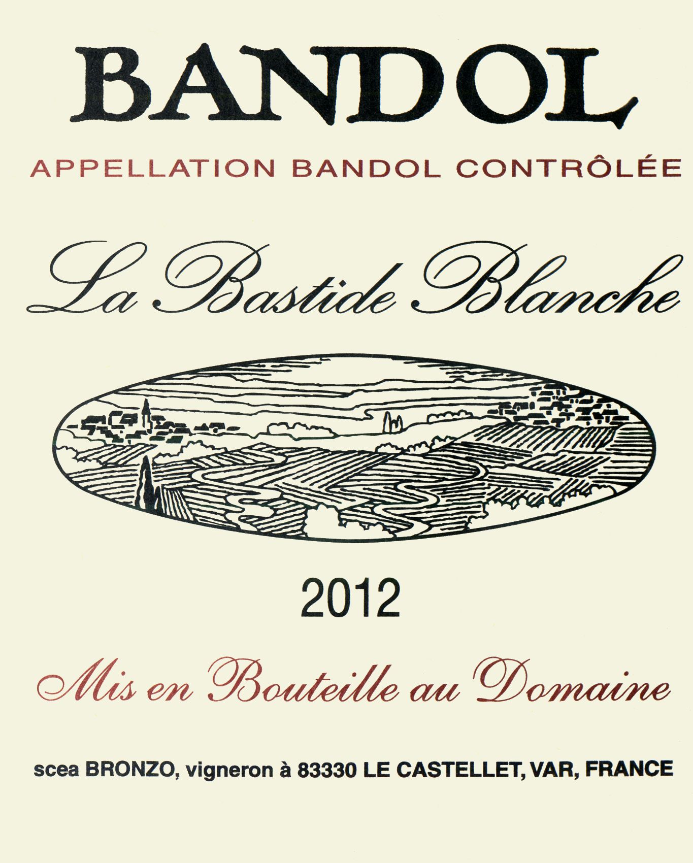 布兰奇邦多尔桃红La Bastide Blanche Bandol Rose