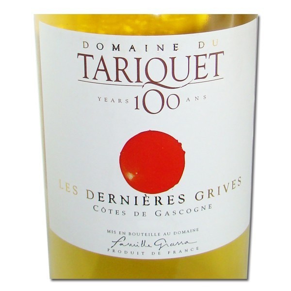 塔希克拉德尼尔雷斯有机干白Domaine du Tariquet Les Dernieres Grives