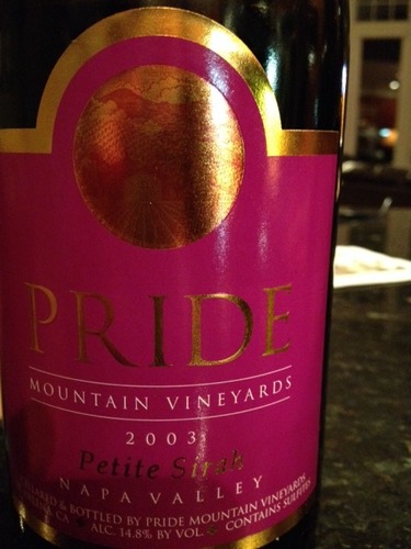 傲山小西拉干红Pride Mountain Vineyards Petite Sirah