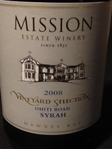 明圣精选西拉干红Mission Estate Winery Vineyard Selection Syrah