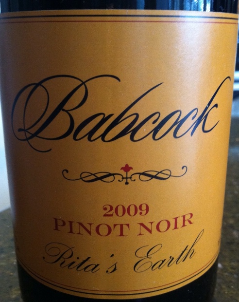 巴科克丽塔黑皮诺干红Babcock Vineyards Rita's Earth Pinot Noir