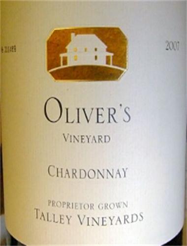 塔利奥利弗园霞多丽干白Talley Vineyards Oliver's Vineyard Chardonnay