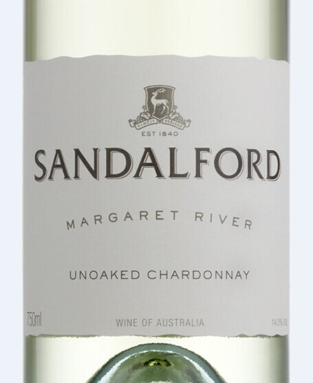 山度富酒庄玛格利特河霞多丽干白Sandalford Margaret River Range Unoaked Chardonnay