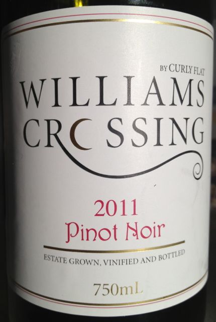 珂莱威廉姆斯十字路口黑皮诺干红Curly Flat Williams Crossing Pinot Noir