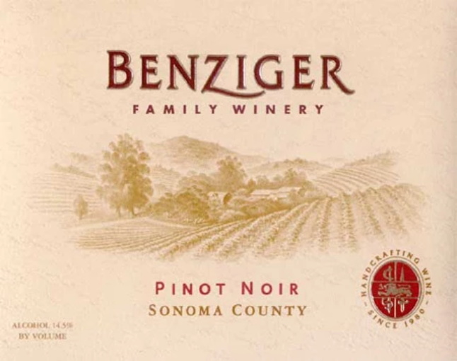 Benziger Pinot Noir Sonoma County Reserve