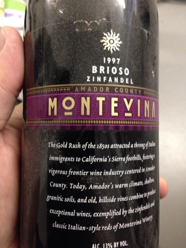 蒙特维纳布里奥索仙粉黛干红Montevina Brioso Zinfandel