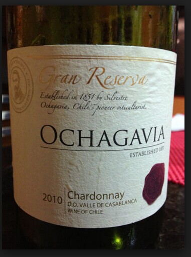 欧查佳维亚顶级珍藏霞多丽干白Ochagavia Gran Reserva Chardonnay