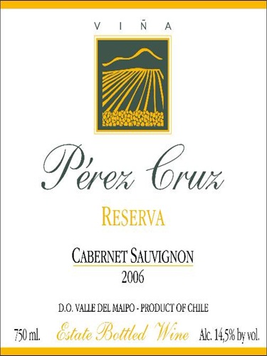 佩芮珍藏赤霞珠干红Perez Cruz Reserva Cabernet Sauvignon