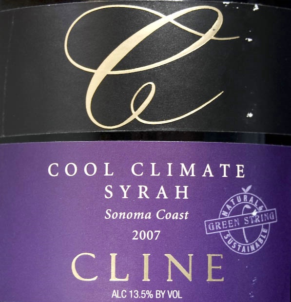 赛琳酒庄凉爽气候西拉干红Cline Cellars Cool Climate Syrah