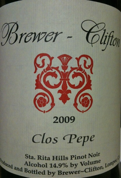 克林顿佩佩园黑皮诺干红Brewer-Clifton Clos Pepe Pinot Noir