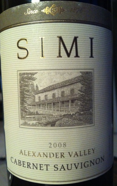 思美亚历山大谷赤霞珠干红Simi Winery Cabernet Sauvignon