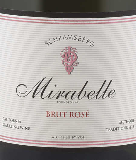 世酿伯格米勒贝拉桃红起泡酒Schramsberg Mirabelle Brut Rose
