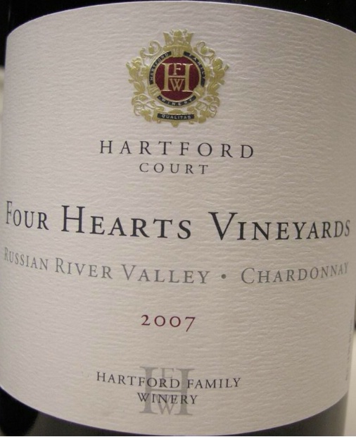 哈特福法院四心园霞多丽干白Hartford Court Four Hearts Vineyard Chardonnay