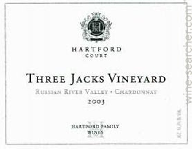 哈特福法院三个杰克园霞多丽干白Hartford Court Three Jacks Vineyard Chardonnay