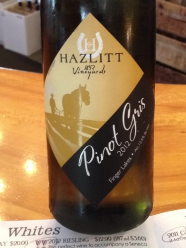 黑兹利特灰皮诺干白Hazlitt 1852 Pinot Gris