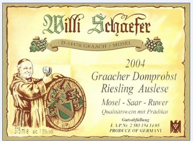 舍费尔格拉齐多普斯特园1号雷司令精选干白Weingut Willi Schaefer Graacher Domprobst Riesling Auslese Fuder 1