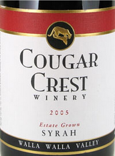 美洲狮酒庄西拉干红Cougar Crest Winery Estate Syrah