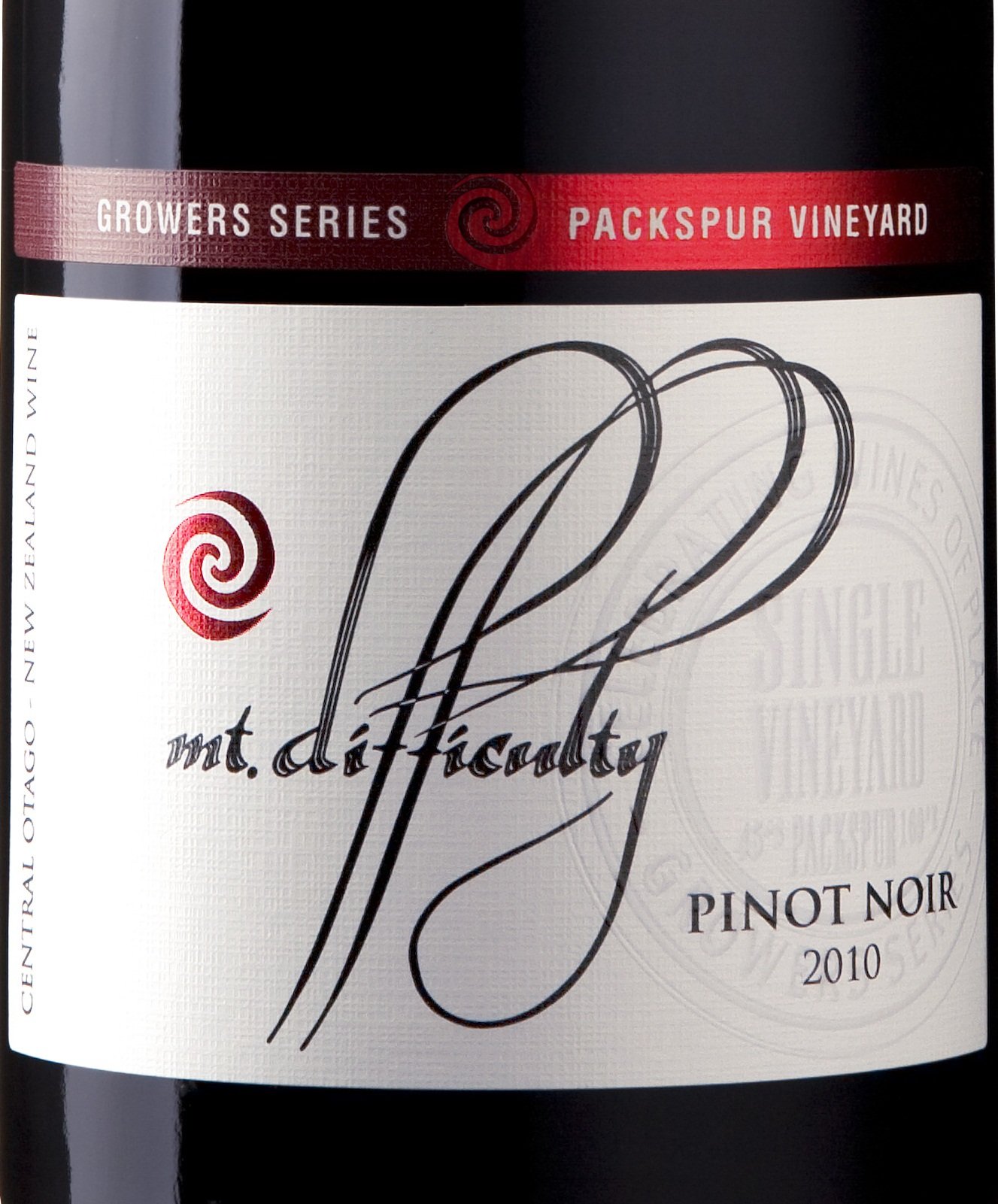 困难山果农系列派克斯普黑皮诺干红Mt Difficulty Growers Series Packspur Pinot Noir