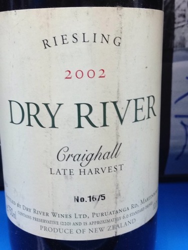 枯河迟摘雷司令干白Dry River Late Harvest Riesling