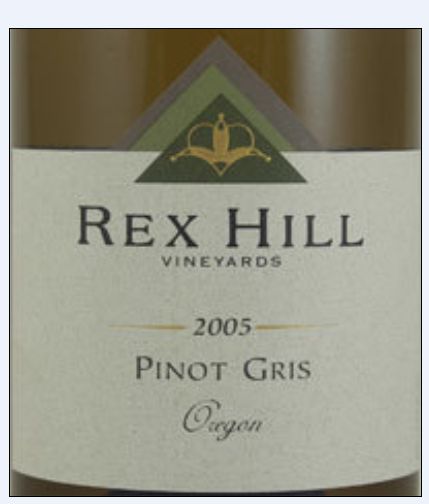 雷克斯山灰皮诺干白Rex Hill Pinot Gris