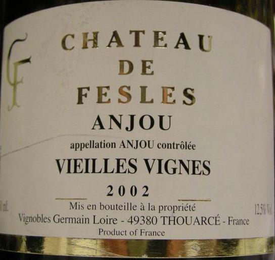 Chateau de Fesles Anjou Vieilles Vignes