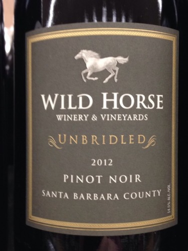 野马恣意圣巴巴拉县黑皮诺干红Wild Horse Unbridled Santa Barbara County Pinot Noir