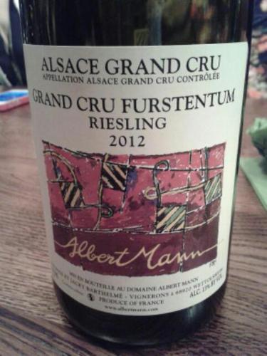 阿伯曼富腾雷司令干白Albert Mann Furstentum Riesling