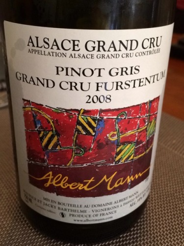 阿伯曼富腾灰皮诺干白Albert Mann Furstentum Pinot Gris