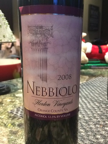 荷顿酒庄内比奥罗干红Horton Vineyards Nebbiolo