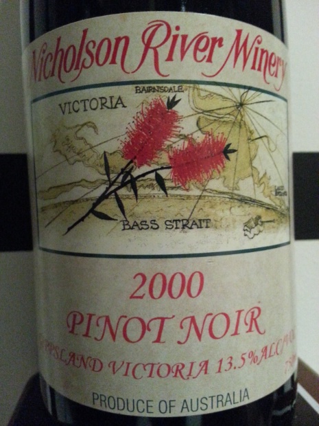 尼克森河吉普史地黑皮诺干红Nicholson River Gippsland Pinot Noir