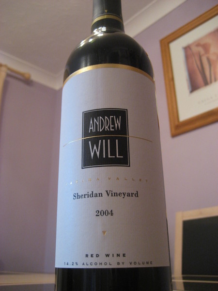 安卓威谢里丹园干红Andrew Will Sheridan Vineyard Red