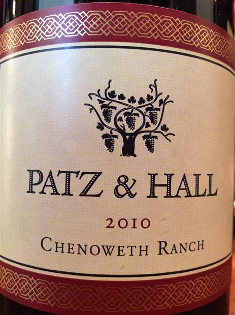 帕兹切诺维斯黑皮诺干红Patz & Hall Chenoweth Ranch Pinot Noir