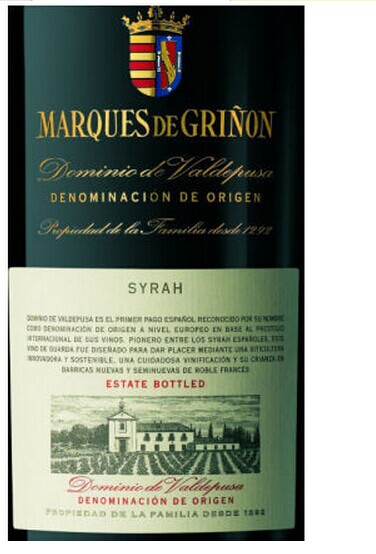 格里农候爵瓦德布莎西拉干红Marques de Grinon Dominio de Valdepusa Syrah