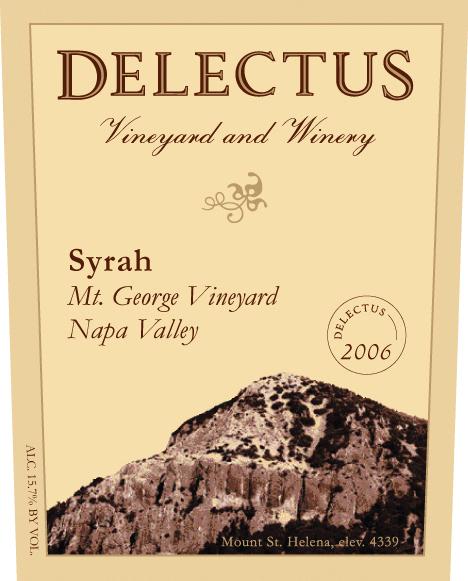 选萃乔治园西拉干红Delectus Mt. George Vineyard Syrah