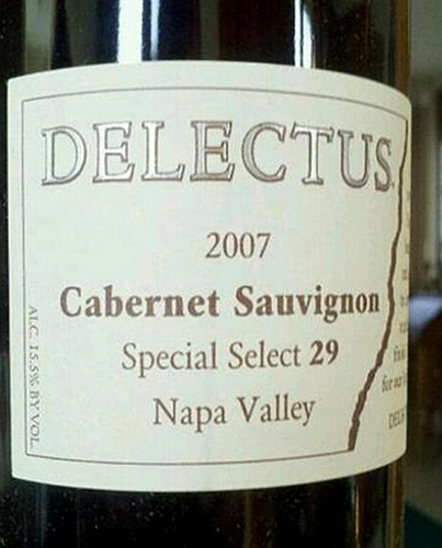 选萃精选29赤霞珠干红Delectus special Select 29 Cabernet Sauvignon